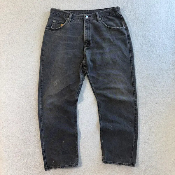 [BUNJANG] Wrangler Black Denim Pants / 랭글러 흑청 데님팬츠