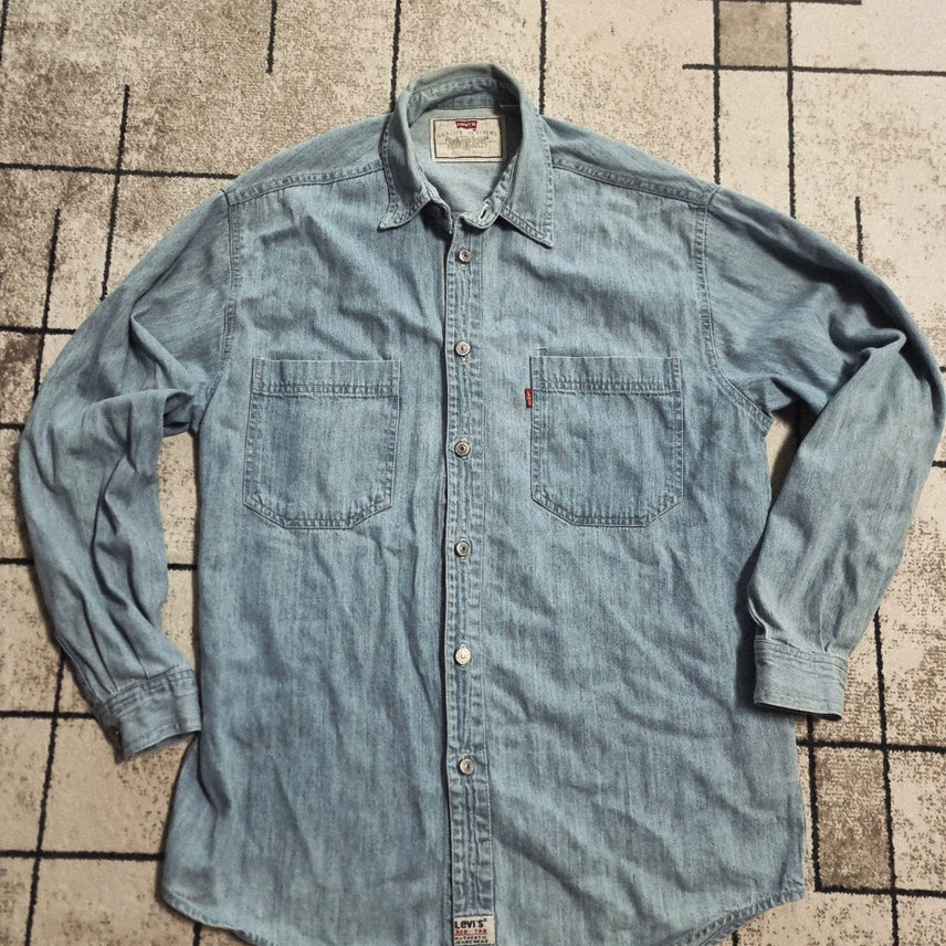 [BUNJANG] Levi's Light Wash Denim Shirt Size L / 리바이스 연청 데님 셔츠 사이즈 L