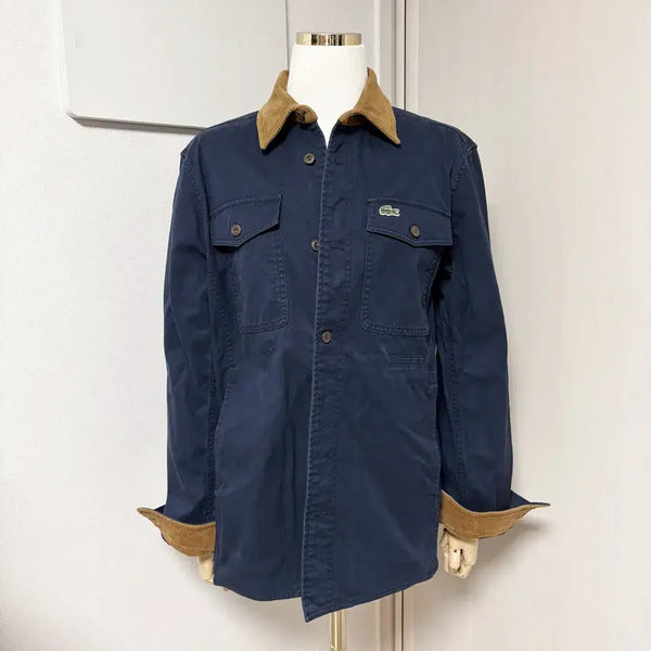 [BUNJANG] Lacoste Corduroy Contrast Work Shirt Jacket / 라코스테 워크셔츠자켓