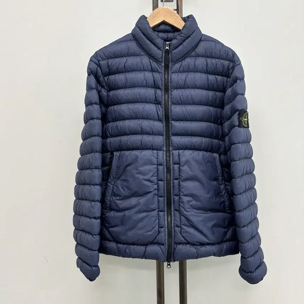 [BUNJANG] Stone Island Micro Down Jacket M Navy / [M]스톤아일랜드 마이크로 패딩
