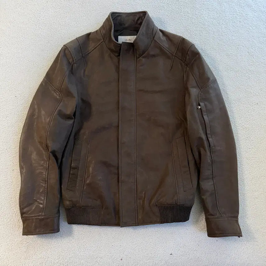 [BUNJANG] Comodo Goat Skin Leather Jacket / 코모도 고트스킨 레더자켓