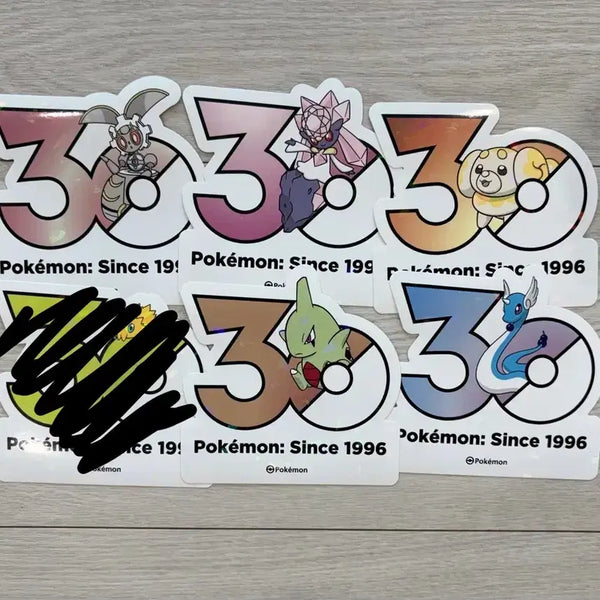 [BUNJANG] Pokemon 30th Anniversary Sticker Card - Select Your Character / 포켓몬스터 30주년 스티커 교환 쫀도기 애버라스 신뇽 디안시 마기아나