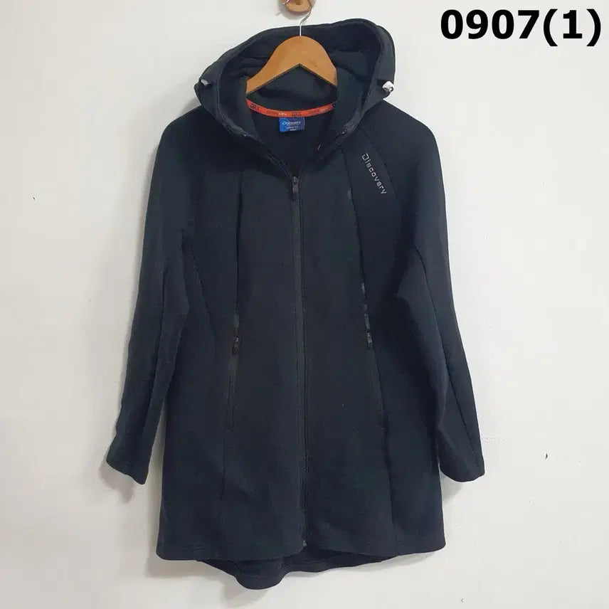 [BUNJANG] Discovery Expedition Black Hooded Zip-Up Jacket L / 디스커버리 후드 집업 검정 L