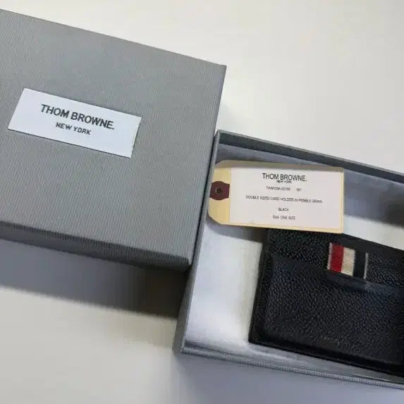 [BUNJANG] Thom Browne Double Sided Cardholder Black / 톰브라운 더블 사이드 카드홀더 블랙