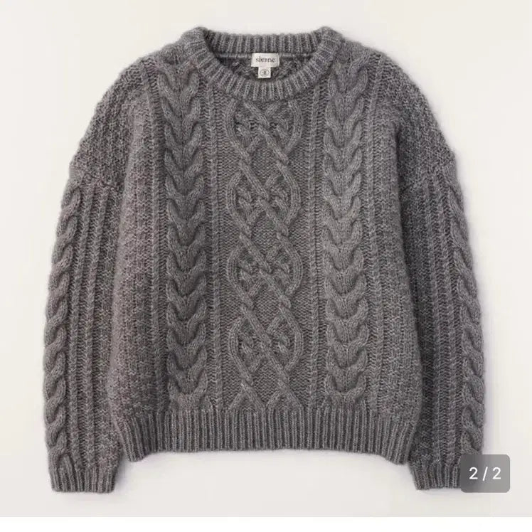 [BUNJANG] Sienne Old Father Sweater Grey L / 시엔느 old father 스웨터 그레이 L