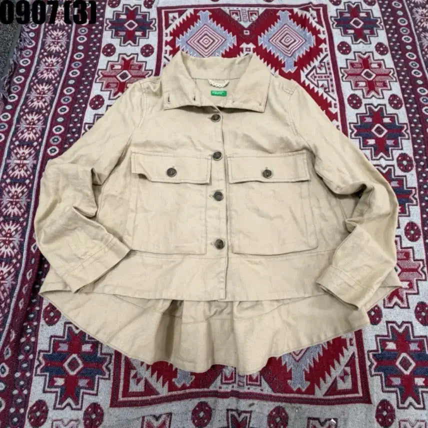 [BUNJANG] Benetton Beige Jacket / 베네통 자켓 베이지 0907