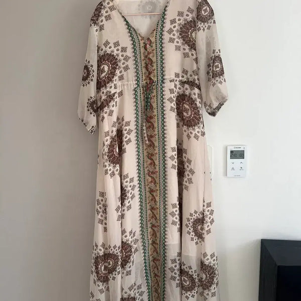 [BUNJANG] Bohemian Pattern Long Dress / 매력적인 보헤미안 패턴 롱 원피스 F (정가10만)