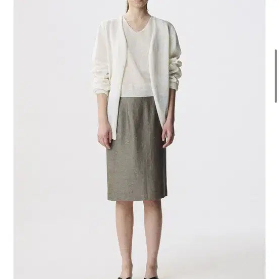 [BUNJANG] Nothing Written Cozy Cardigan Set White / 낫띵리튼 코시 가디건 세트 화이트