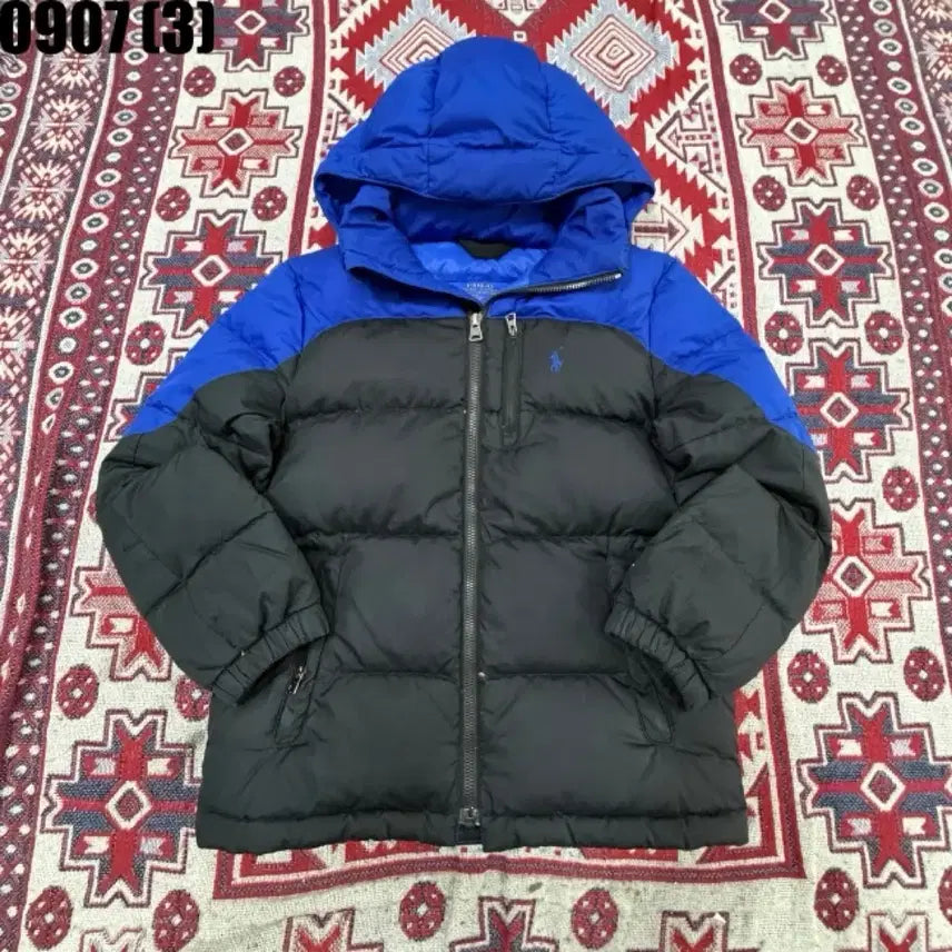 [BUNJANG] Polo Ralph Lauren Padded Jacket Blue/Black / 폴로 랄프로렌 패딩 블루/블랙 0907
