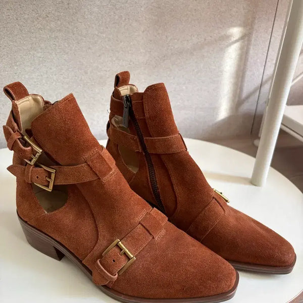 [BUNJANG] Michael Kors Suede Ankle Boots / 마이클코어스 스웨이드 앵클 부츠