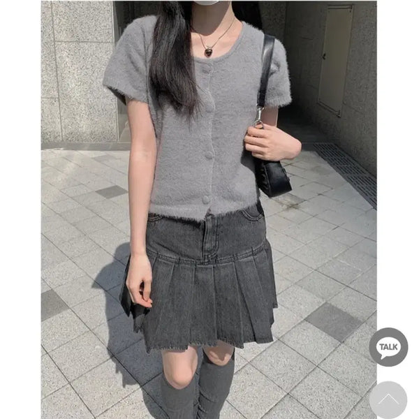 [BUNJANG] Anyone More Eighteen Mini Skirt / 에이블리 애니원모어 에이틴 미니 스커트