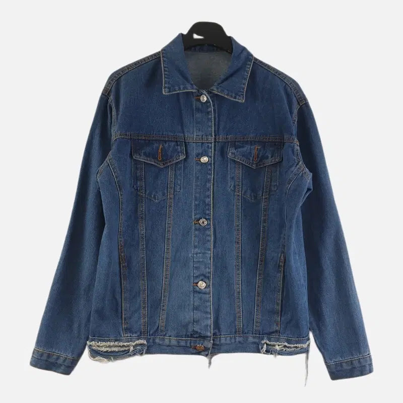 [BUNJANG] Navy Women's Denim Jacket XL / 네이비 여자 XL 데님 자켓 O3274