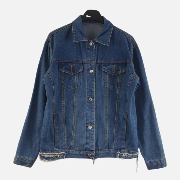 [BUNJANG] Navy Women's Denim Jacket XL / 네이비 여자 XL 데님 자켓 O3274