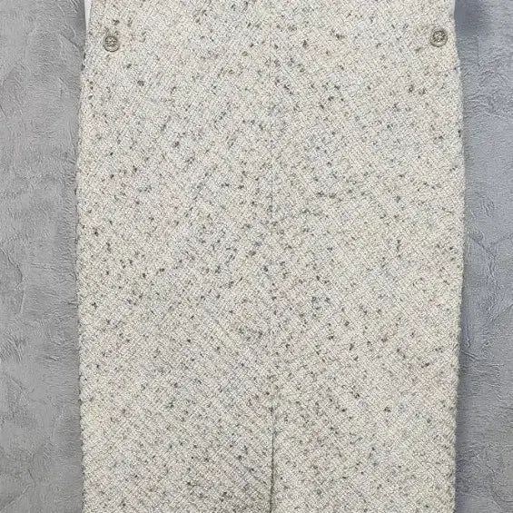 [BUNJANG] Beige Tweed Long Skirt / 트위드 스커트 베이지