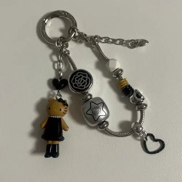 [BUNJANG] Long-Legged Kitty Keyring / (handmade) 롱다리 태닝키티 키링