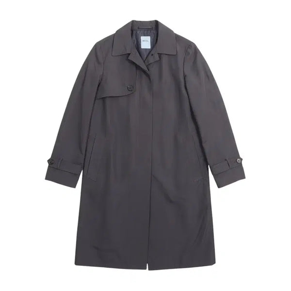 [BUNJANG] BCBG Charcoal Trench Long Jacket / 여성77/ BCBG 차콜 트렌치 롱 자켓 3-23
