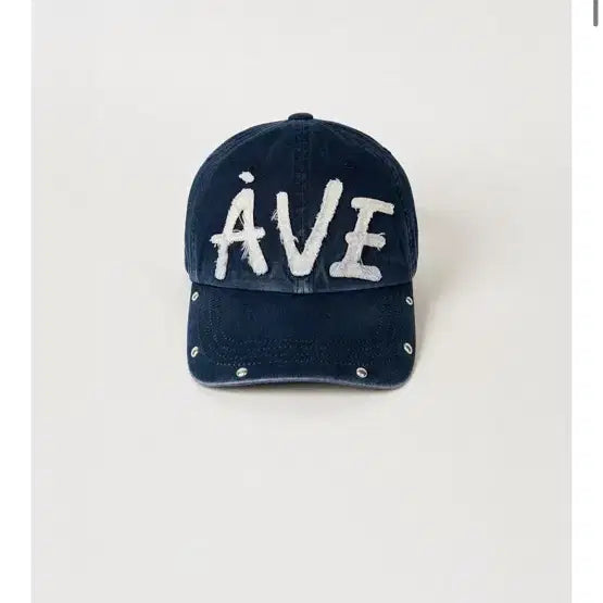 [BUNJANG] Abie Mua Appliqué Navy Cap / 아비에무아 아플리케 네이비 새상품