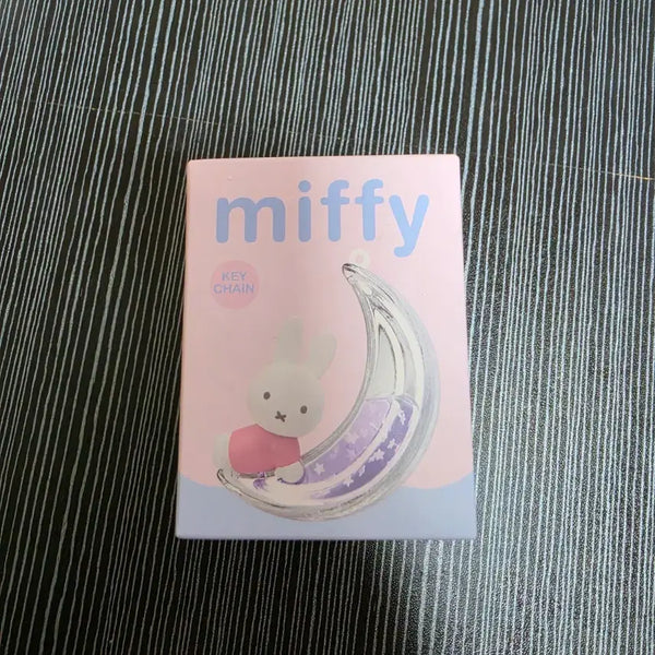[BUNJANG] Miffy Moon Shaped Keyring / 미피 달모양 키링 랜덤