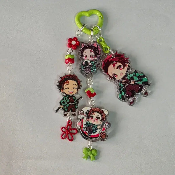 [BUNJANG] Demon Slayer Tanjiro Handmade Acrylic Charm / 귀멸의 칼날 탄지로 키링