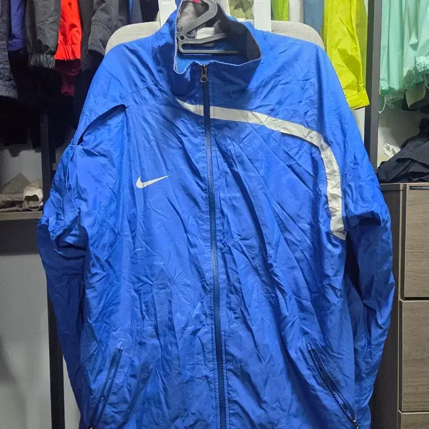 [BUNJANG] Nike Blue Windbreaker Jumper / 나이키 바람막이 점퍼 블루