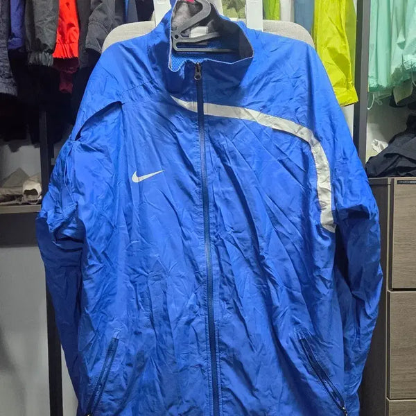 [BUNJANG] Nike Blue Windbreaker Jumper / 나이키 바람막이 점퍼 블루