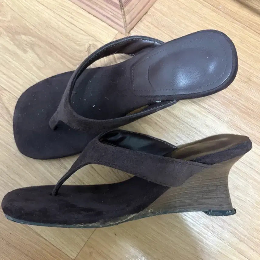 [BUNJANG] Wedge Heel Flip-Flops / 웨지힐 쪼리