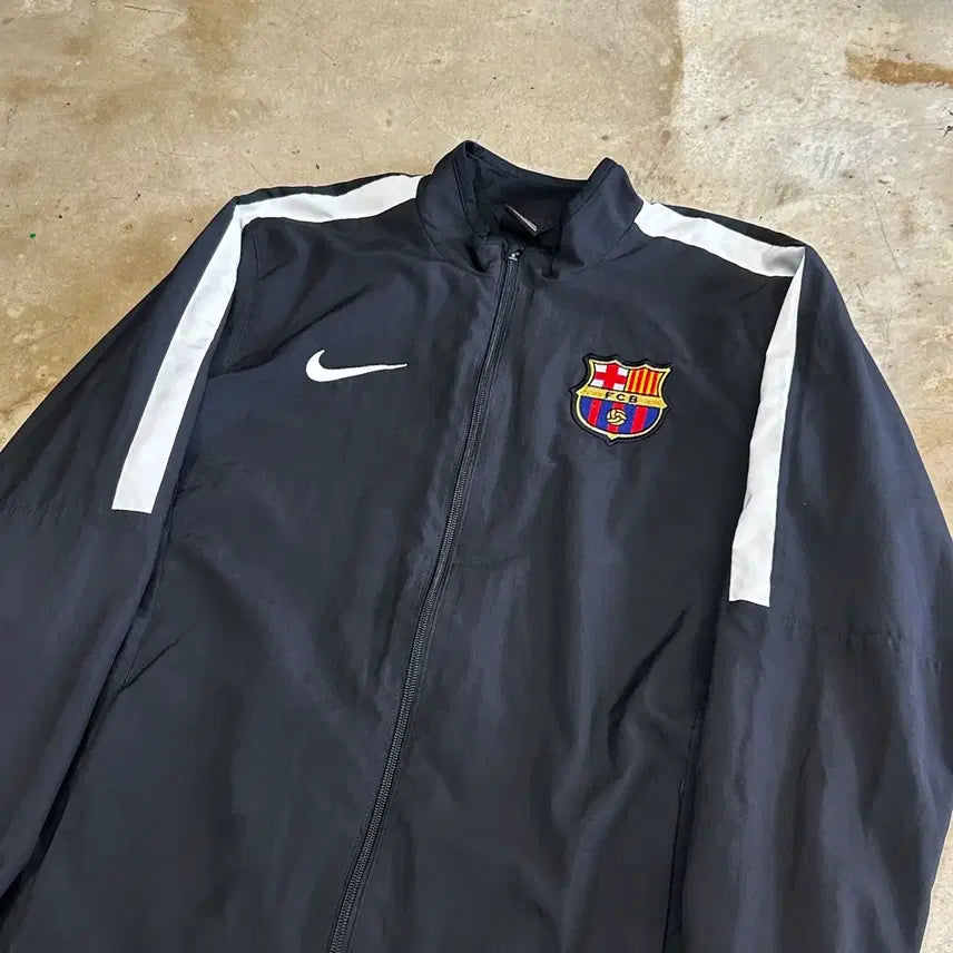 [BUNJANG] Nike Barcelona Black Windbreaker Jacket / L 나이키 바르셀로나 블랙 바람막이