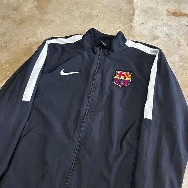 [BUNJANG] Nike Barcelona Black Windbreaker Jacket / L 나이키 바르셀로나 블랙 바람막이