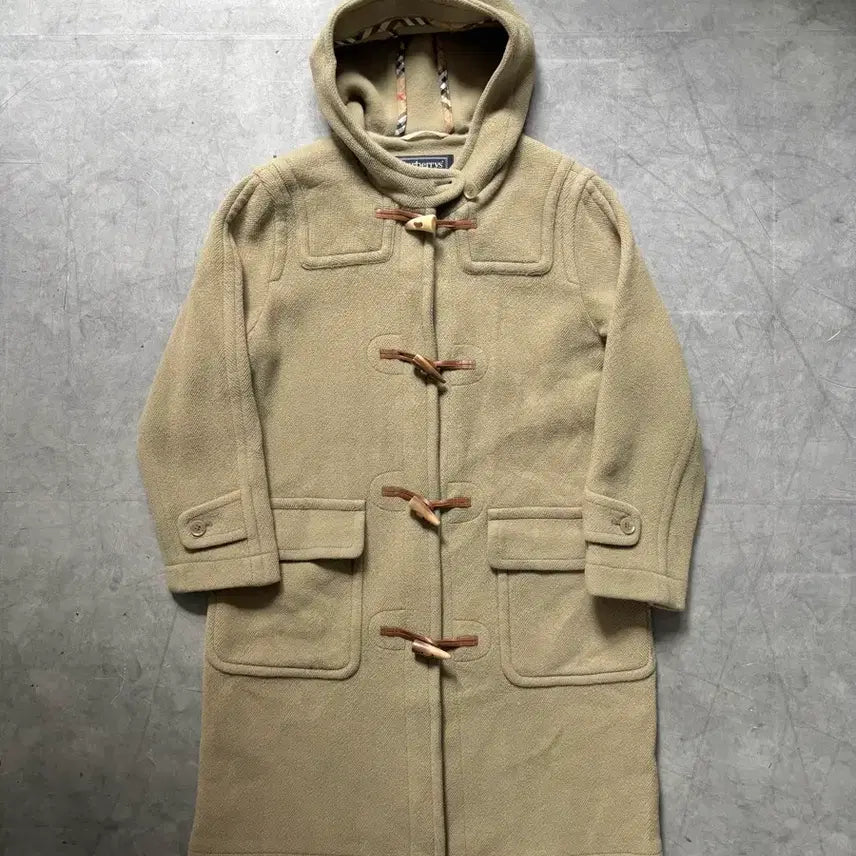 [BUNJANG] Burberry Khaki Wool Duffle Long Coat / Burberry 버버리 연카키 울 더플 롱 코트