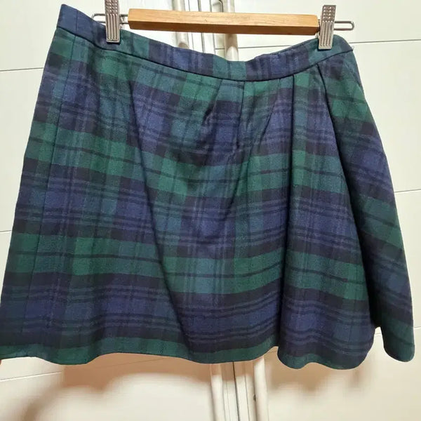 [BUNJANG] J.Crew Check Flare Mini Skirt / 제이크루 체크 플레어 미니스커트