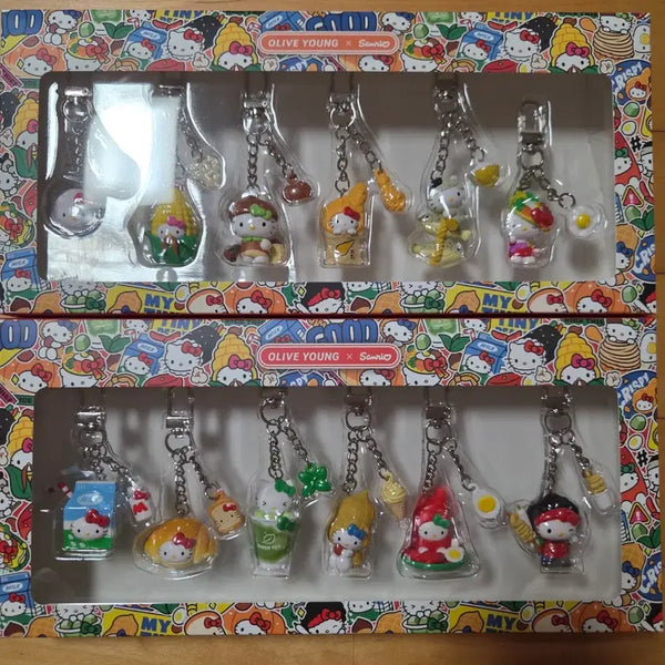 [BUNJANG] Olive Young Hello Kitty Keyring Set / 올리브영 헬로키티 키링 세트