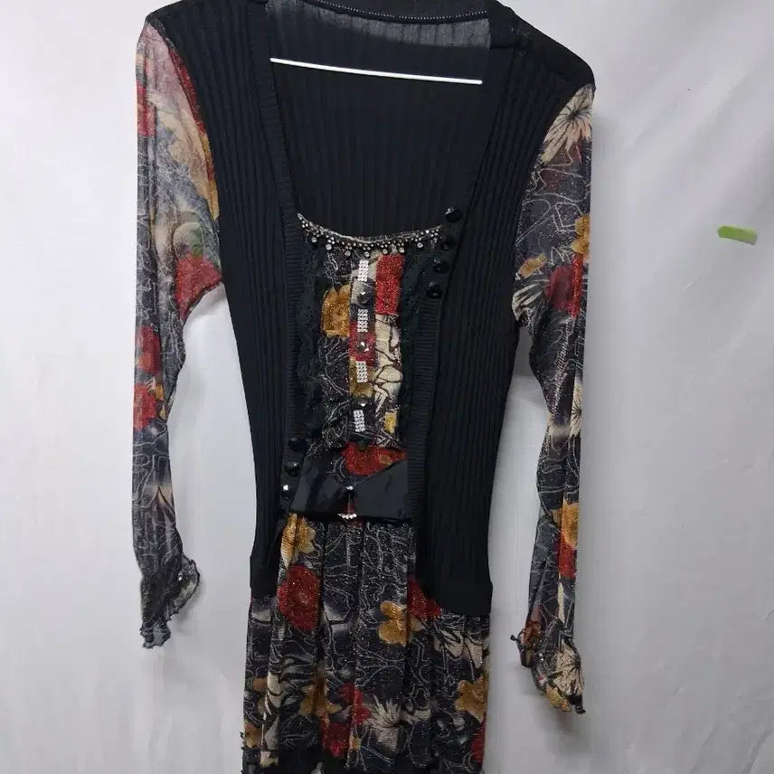 [BUNJANG] Patterned Long Dress Size 66 / 패턴 롱 원피스 66