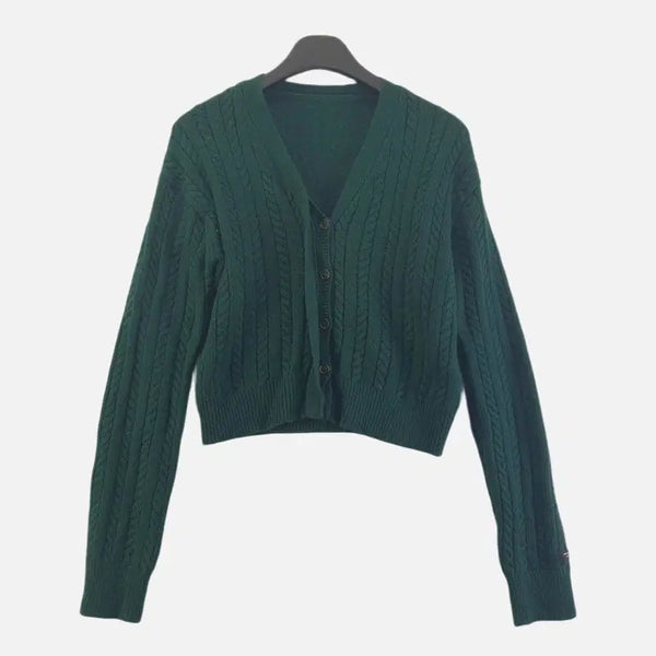 [BUNJANG] Women's Green Cardigan / 그린 여자 FREE 가디건 O3275