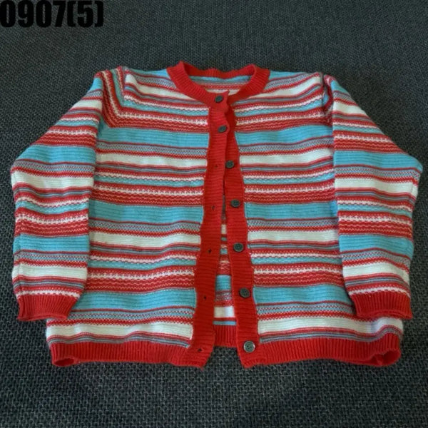 [BUNJANG] Stripe Pattern Cardigan / 스트라이프 패턴 가디건