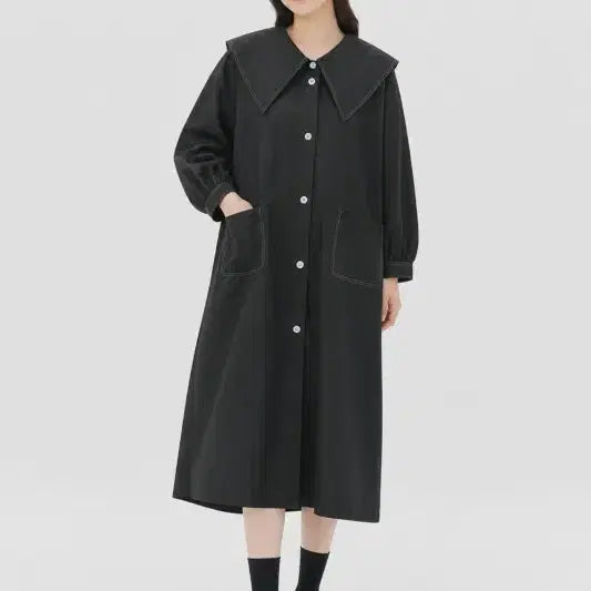 [BUNJANG] Women's Black Oversized Jacket / 블랙 여자 FREE 자켓 O3179