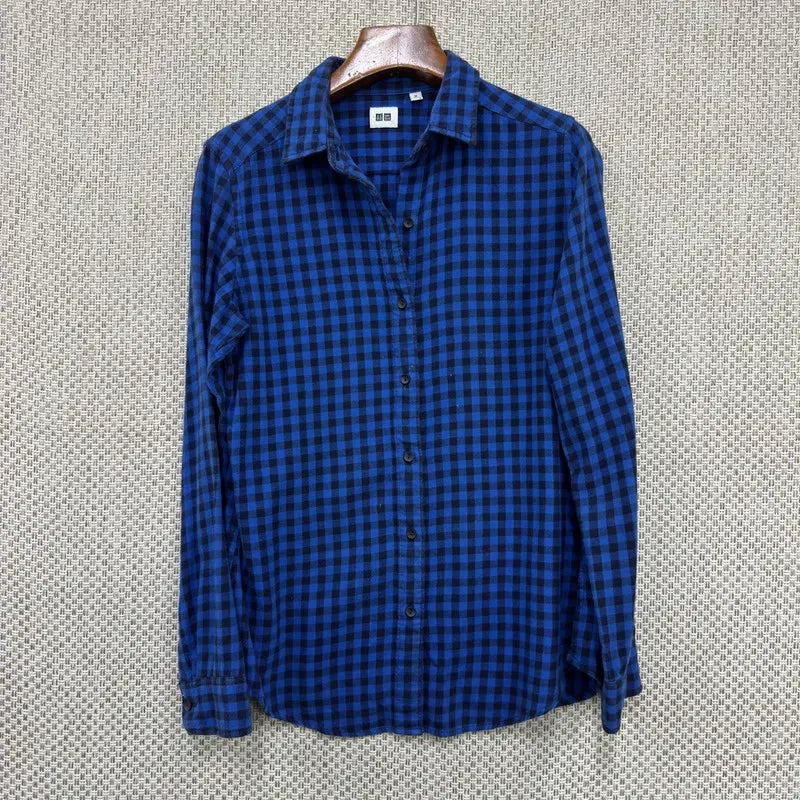 [BUNJANG] Uniqlo Checkered Shirt Size M / 유니클로 체크 남방 셔츠 M H04611