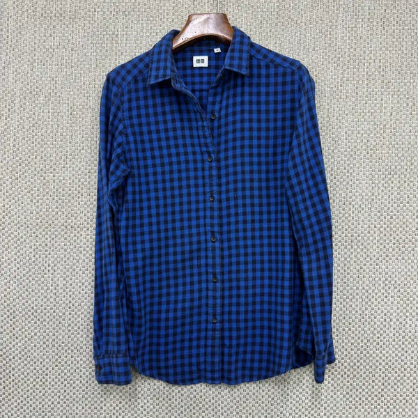 [BUNJANG] Uniqlo Checkered Shirt Size M / 유니클로 체크 남방 셔츠 M H04611