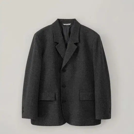 [BUNJANG] Blank Room Grey Single-Breasted Wool Jacket Size 1 / 블랭크룸 그레이 싱글 브레스티드 울 자켓 1사이즈