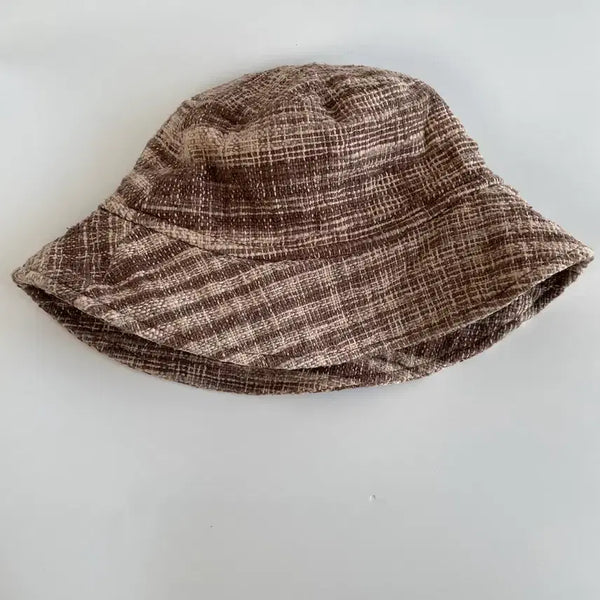 [BUNJANG] Vintage Woven Texture Bucket Hat (59cm) / 일본빈티지 우븐 텍스처 버킷햇 벙거지 59cm