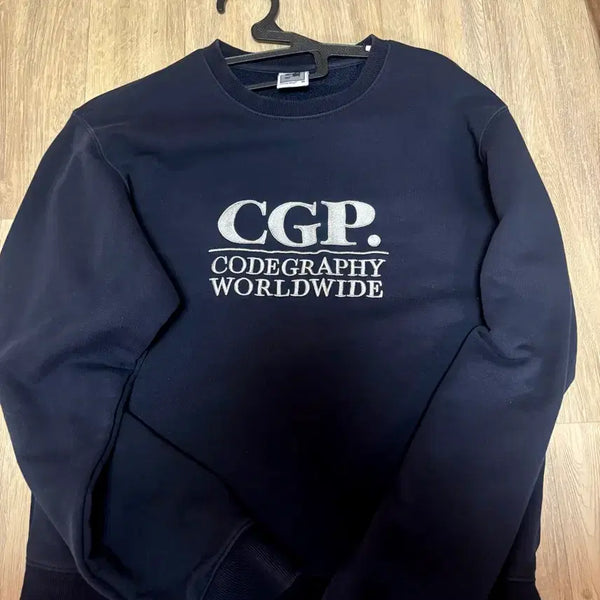 [BUNJANG] Code Graphy Navy Sweatshirt M / CGP 맨투맨 네이비 M