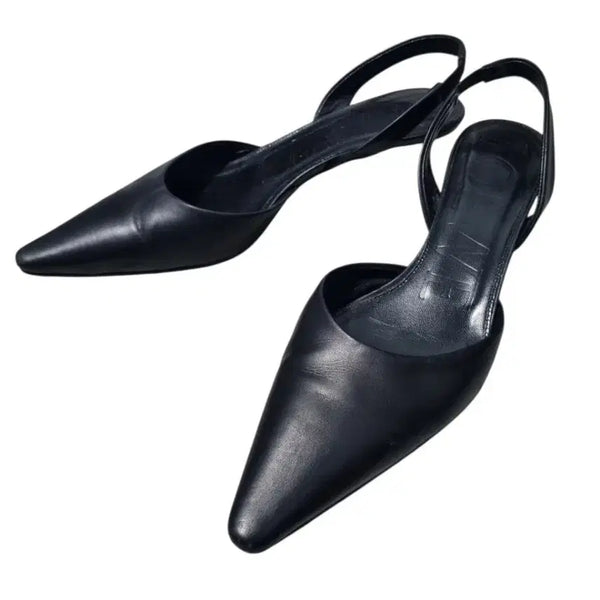 [BUNJANG] Loewe Egg Heel Leather Slingback Pumps (Size 37) / 로에베 에그힐 레더 슬링백 펌프스 37