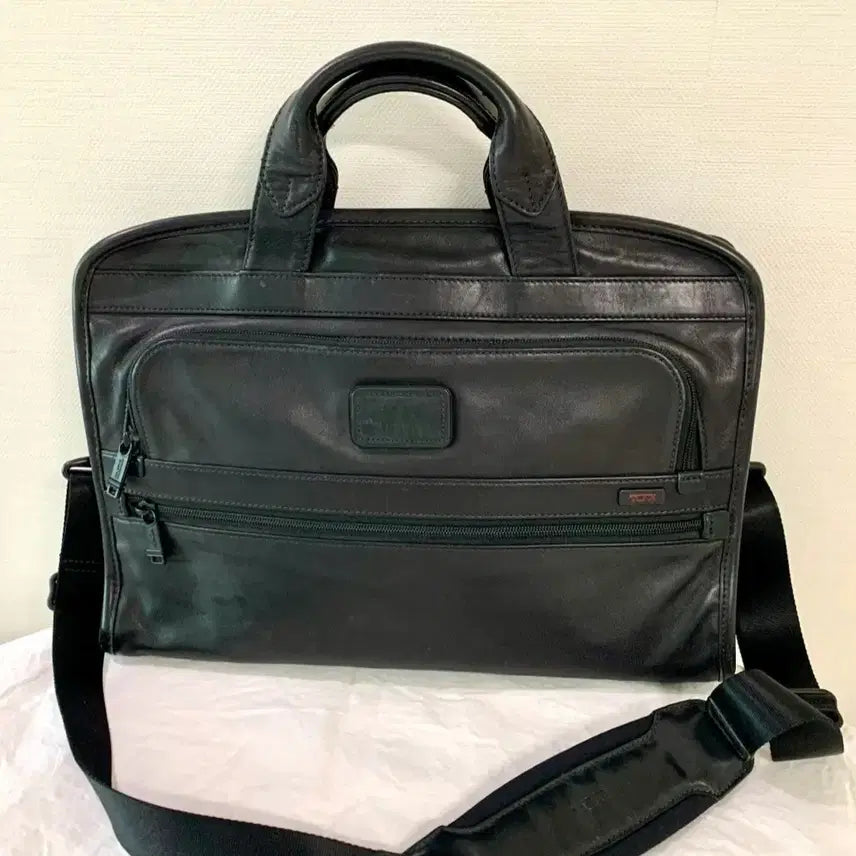 [BUNJANG] TUMI Alpha Collection Leather Briefcase / TUMI 투미 알파 컬렉션 가죽 서류가방