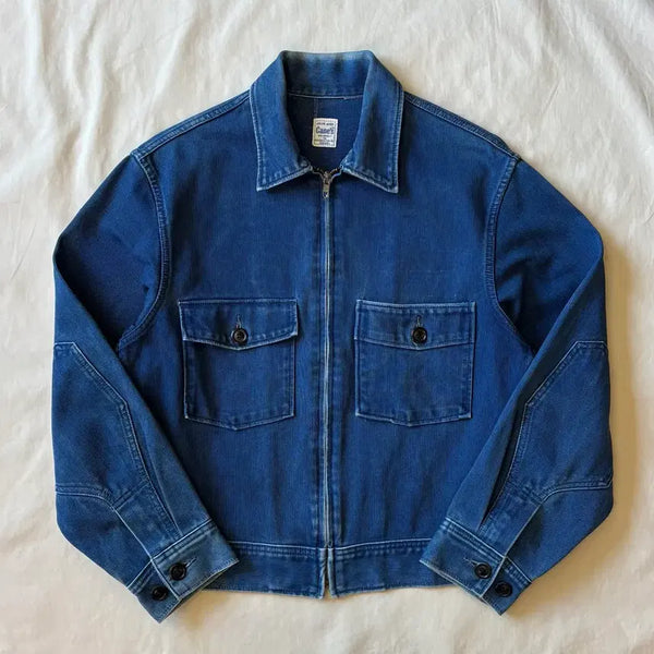 [BUNJANG] Sugar Cane Indigo Work Jacket / [97-100] 토요 엔터프라이즈 SUGAR CANE 인디고 워크 자켓