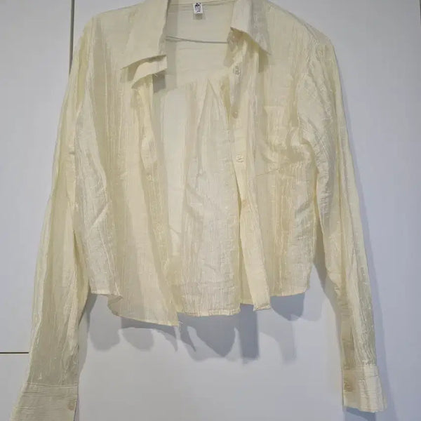 [BUNJANG] Cream Colored Shirt / 크림색 셔츠