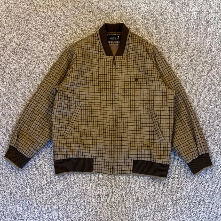 [BUNJANG] EL Men'star Vintage Wool Blouson Jacket / EL 맨스타 빈티지 울 블루종 자켓 0907