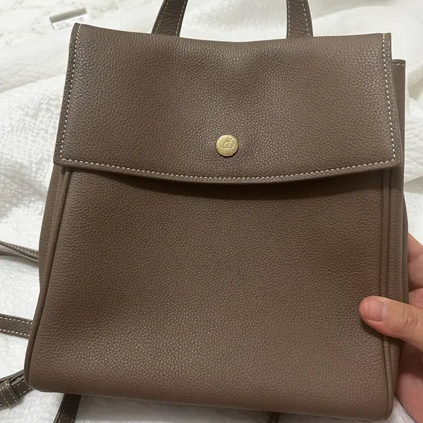 [BUNJANG] YMER R.E.V Backpack Etoupe Gold Hardware / 유메르 메르레브 백팩 에토프 금장
