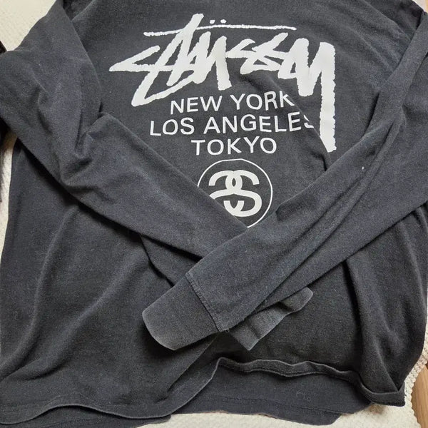[BUNJANG] Stüssy Long Sleeve L Black / 스투시 롱슬리브 L