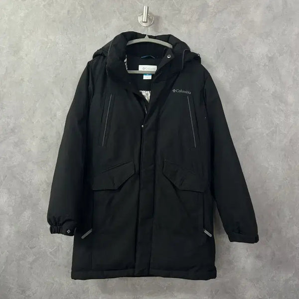 [BUNJANG] Columbia Black Down Puffer Jacket (Size S) / 컬럼비아 블랙 다운 패딩 자켓 S