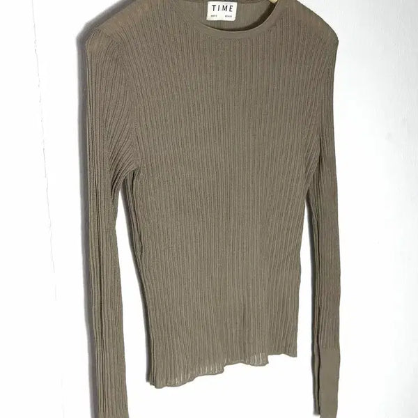 [BUNJANG] Time Long Sleeve Top / 타임 니트
