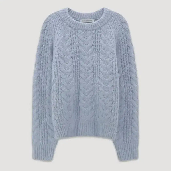 [BUNJANG] Somewhere Butter Alpaca Knit Light Blue / 썸웨어버터 알파카 니트 라이트블루